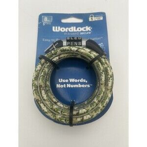 Christmas Gift- Word Combination Lock Cable - 5 FT - 10mm -Bike-Camo
